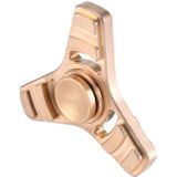 Fidget Spinner Toy Stress Reducer Anti-Anxiety Toy for Children and Adults  5 Minutes Rotation Time  Copper Material  Three Leaves