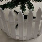 10 PCS Christmas Decoration White Plastic Tips Fence Christmas Tree Fence