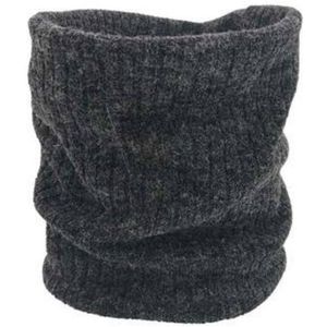 Autumn and Winter Outdoor Cycling Plus Velvet Knitted Warm Windproof Scarf(Dark Gray)
