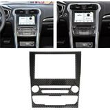 Car Carbon Fiber Central Control Panel Decorative Sticker for Ford New Mondeo