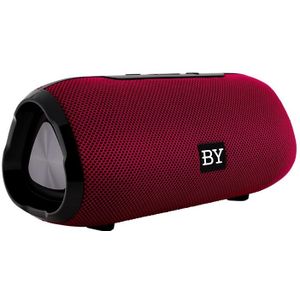 BY Portable Bluetooth Speaker Waterproof Wireless Loudspeaker 3D Stereo Music Surround Sound System Outdoor Speakers Support TF AUX(Red)