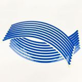 7 Sheets Motorcycle 18inch Wheel Stickers Modified Wheel Reflective Stickers(Blue )