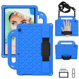 For Huawei  MediaPad T5 10.1 Diamond Series EVA Anti-Fall Shockproof Sleeve Protective Shell Case with Holder & Strap(Blue)