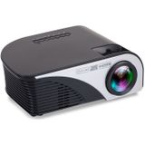 RD-805B 960*640 1200 Lumens Portable Mini LED Projector Home Theater with Remote Controller  Support USB + VGA + HDMI + AV + TV(Black)