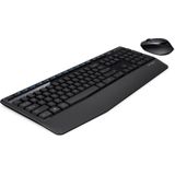 Logitech MK345 Wireless Full-size Keyboard + 2.4GHz 1000DPI Wireless Optical Mouse Set with Nano Receiver (Black)