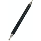 AT-12 3 in 1 Touch Screen Capacitive Pen with Common Writing Pen & Mobile Phone Writing Pen Function is Suitable for Apple / Huawei / Samsung(Black)