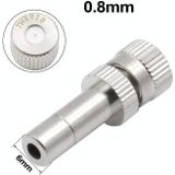 10 PCS 6mm Humidifying And Dedusting Cooling Atomizing Sprinkler Quick-Plug Fog Misting Nozzle  Model: 0.8mm