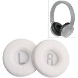 2 PCS For JBL Tune 600BTNC T500BT T450BT Earphone Cushion Cover Earmuffs Replacement Earpads with Mesh (White)