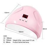 Smart Sensor Nail Phototherapy Lamp Manicure Tool Baking Lamp(White)