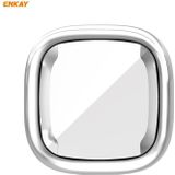 For Fitbit Versa 3 / Fitbit Sense ENKAY Hat-Prince ENK-AC8208 Full Coverage Electroplate TPU Soft Case(Silver)