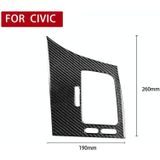 Car Carbon Fiber Driver Seat Left Side Air Outlet Panel Decorative Sticker for Honda Civic 8th Generation 2006-2011  Right Drive