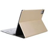 A11-A 2 in 1 Removable Bluetooth Keyboard + Protective Leather Case with Touchpad & Holder for iPad Pro 11 2021 / 2020 / 2018  iPad Air 2020(Gold)