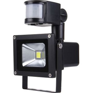 10W 900LM LED Infrared Sensor Floodlight Lamp with Solar Panel  IP65 Waterproof (White Light)
