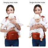 Ergonomic Baby Carrier with Hip Seat for Baby with Reflective Strip for 0-3 Years Old(Khaki)