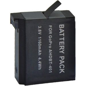 AHDBT-401 3.8V 1160mAh Replacement Battery for GoPro Hero 4 Digital Camera(Black)