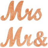 Wooden Mr and Mrs Sign Wedding Decoration(JM01669)