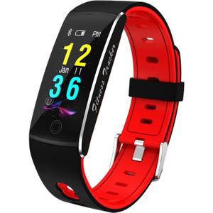F10 0.96 inch TFT Color Screen Smart Bracelet IP67 Waterproof  Support Call Reminder/ Heart Rate Monitoring /Blood Pressure Monitoring/ Sleep Monitoring/Blood Oxygen Monitoring (Red)
