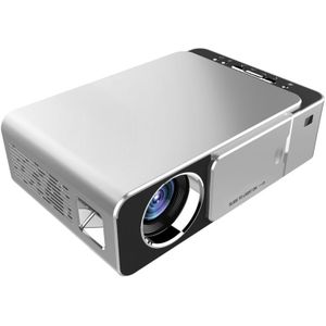 T6 3500ANSI Lumens 1080P LCD Technology Mini Portable HD Theater Projector  Standard Version  Support HDMI  AV  VGA  USB(Silver)