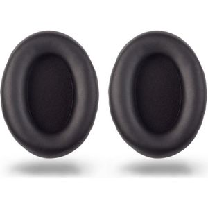 2 PCS Headset Comfortable Sponge Cover For Sony WH-1000xm2/xm3/xm4  Colour: (1000XM3)Black Protein With Card Buckle