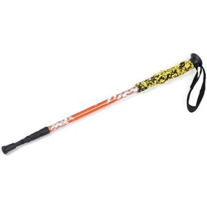 135cm Adjustable Portable Height Outdoor Aluminum Trekking Poles(Orange)