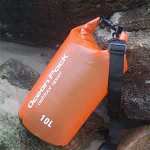 Outdoor Waterproof Dry Bag Dry Sack PVC Barrel Bag  Capacity: 2L (Orange)
