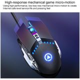 YINDIAO V2 Mechanical Feel Gaming Keyboard Mouse Set (White Ice Blue light)