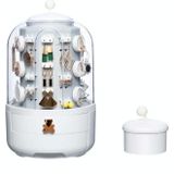 Jewelry Earring Display Stand Earring Necklace Large Capacity Jewelry Storage Box  Specification:  Single Layer Inner Core(White)