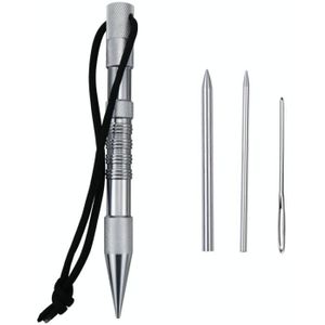 Umbrella Rope Needle Marlin Spike Bracelet DIY Weaving Tool  Specification: 4 PCS / Set Silver