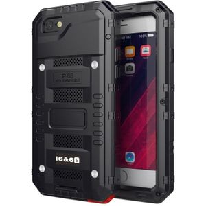 Waterproof Dustproof Shockproof Zinc Alloy + Silicone Case for iPhone 6 & 6s (Black)