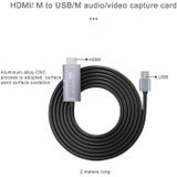 Z36 HDMI Male to USB Male HD Video Capture Card  Cable Length: 2m