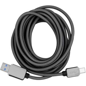 3m Woven Style 2A USB-C / Type-C 3.1 Male to USB 3.0 Male Data / Charger Cable  For Galaxy S8 & S8 + / LG G6 / Huawei P10 & P10 Plus / Xiaomi Mi 6 & Max 2 and other Smartphones  Length: 3m