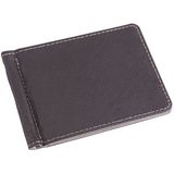 Men Fashion Leather Wallet Solid Purses Clip Cash Holder Wallet ID Credit Card Case(Gray)