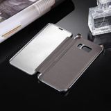 For Galaxy S8 / G9500 Electroplating Mirror Horizontal Flip Leather Case with Sleep / Wake-up Function(Silver)