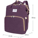 Portable Folding Crib Large Capacity Double Shoulder Mummy Pack Bag(Blue)