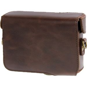 Leather Camera Case Bag for Sony HX50 (Coffee)