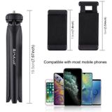 PULUZ Pocket Mini Plastic Tripod Mount with Phone Clamp for Smartphones(Black)