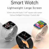 G69 1.69 inch Square Color Screen IP68 Waterproof Smart Watch  Support Blood Pressure Monitoring / Sleep Monitoring / Heart Rate Monitoring  Style: Steel Strap(Black)