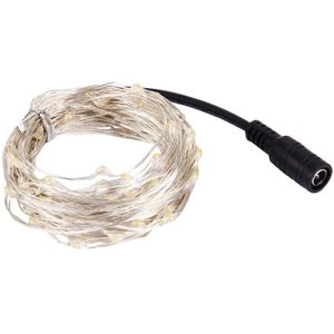 10m 600LM  LED Copper Wire String Decoration Lights  Water Resistant Festival Light  AC 100-240V(Warm White)