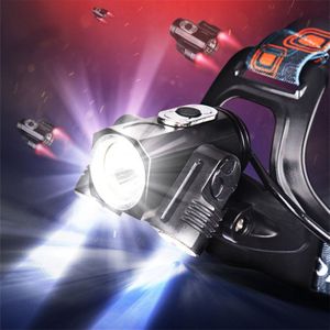 YWXLight T6 6000K 4 Mode LED Rechargeable HeadLamp Waterproof 180 Degree Rotatable HeadLight Torch