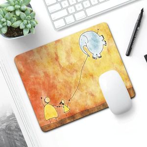 6 PCS Non-Slip Mouse Pad Thick Rubber Mouse Pad  Size: 21 X 26cm(Dumbo)