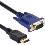 1.8m HDMI Male to VGA Male 15PIN Video Cable(Black)