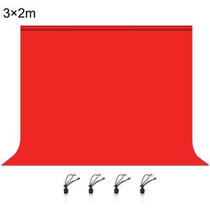 PULUZ 3m x 2m Photography Background 120g Thickness Photo Studio Background Cloth Backdrop(Red)