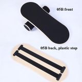 Surfing Ski Balance Board Roller Wooden Yoga Board  Specification: 05B Black Sand