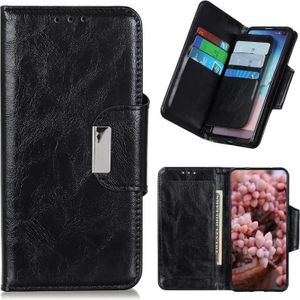 For Nokia 8 V 5G Crazy Horse Texture Magnetic Buckle Horizontal Flip Leather Case with Holder & 6-Card Slots & Wallet(Black)