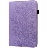 For Samsung Galaxy Tab A A6 10.1 inch 2016 Lace Flower Embossing Pattern Horizontal Flip Leather Case with Holder & Card Slots & Wallet & Photo Frame(Purple)