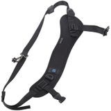 PULUZ Quick Release Anti-Slip Soft Pad Nylon Breathable Curved Camera Strap with Metal Hook for SLR / DSLR Cameras