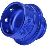 Car Modified Stainless Steel Oil Cap Engine Tank Cover for Mitsubishi  Size: 5.0 x 4.6cm(Blue)