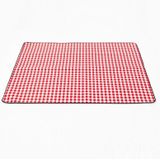 FP1409 6mm Thickened Moisture-Proof Beach Mat Outdoor Camping Tent Mat With Storage Bag 200x200cm(Red White Grid)