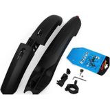 Bicycle Fender With LED Taillights Mountain Bike Fender Quick Release 26 Inch Riding Accessories(Black)