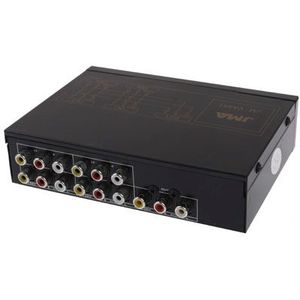 4-Way Video & Audio AMP Splitter with Switch  4 Inputs  1 Output (JM-VA401)